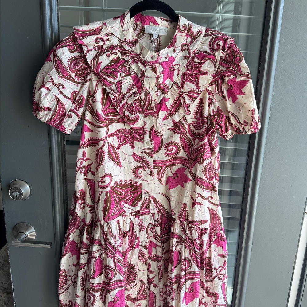NWT Caroline Constas Floral Dress Size Small